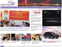 Tablet Screenshot of cantho24h.com.vn